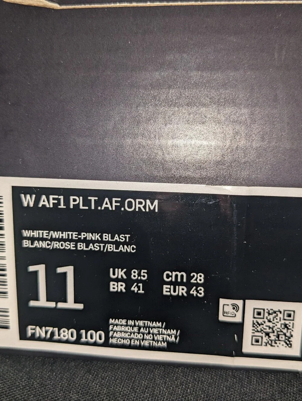 Nike  (Women) AF1 PLT.AF-1 .ORM